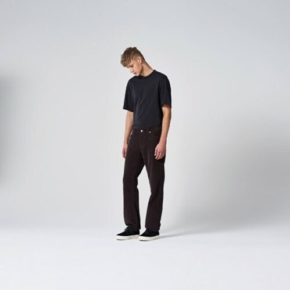 Corduroy Pants Loose Fit Mid Waist Wide Leg Cords & Co Bud Designer NWT 31/32 - Picture 12 of 16